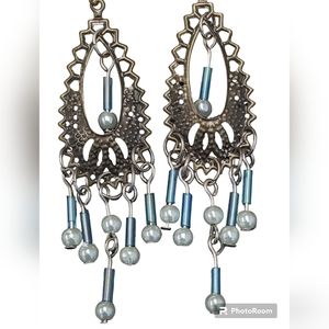 Dangle beaded earrings